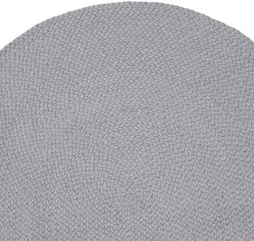 Resim Cool Halı Glenn 607 Gri Banyo Halısı Antre Hol Halısı Hasır Dokulu Oval Banyo Dekoratif Paspas Mutfak Halısı 