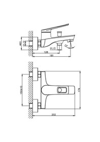 Resim Nsk Banyo Bataryası Meria Krom N3030402 