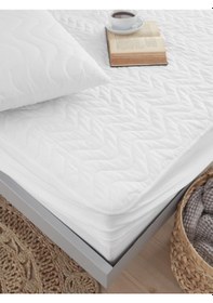 Resim Kapitoneli Fitted Yatak Koruyucu Tek Kişilik Sıvı Geçirmez Alez 