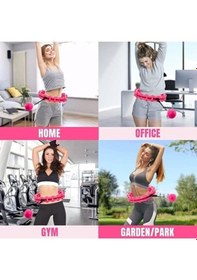 Resim Akıllı Hulahop Çemberi Mavi Ayarlanabilir Masajlı Egzersiz Çemberi 