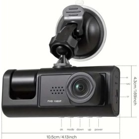 Resim Eco Lounge DV300 Yeni 3 Kameralı Araç Içi Kayıt Kamerası Trafik Recorder 2 Inç IPS Ekran Full Hd 1080P 