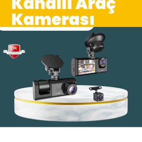 Resim Kanonik Education Full HD Çift Yönlü Araç Kamerası Hareket Algılama Döngüsel Kayıt 