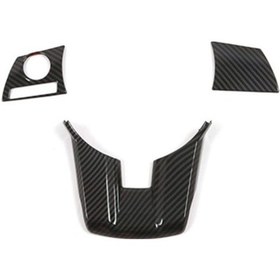 Resim Shineyee Araç Karbon Fiber Abs Direksiyon Direk Topçası Kapağı Trim Mitsubishi Için Uygun Xpander 