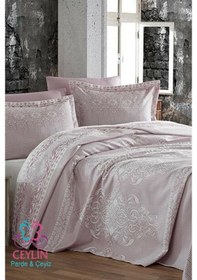 Resim Çift Kişilik Pike Yatak Örtüsü Maria Lila 