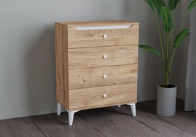 Resim Levent Sfy.0003-283, Carina Bohem Şifonyer Atlantik Çam Beyaz 