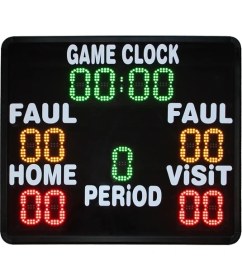 Resim Dolunay Led Futbol Skorbordu 70 cm X 80 cm Faul Göstergeli 