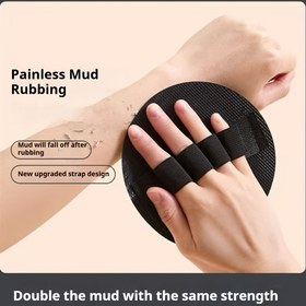 Resim Neopren Saplı Peeling Vücut Fırçası - Ağrısız Çamur Ovma, Çift Taraflı Geliştirilmiş Çamur Temizleme, Erkek ve Kadınlar için Evde Banyo Deneyimi, Peeling Banyo 