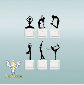 Resim 6 Adet Dansçı Kız Seti Priz Sticker 