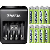 Resim Varta Lcd Plug Şarj Cihazı+8x2100 Aa Şarjlı Pil(4+4 Şarjlı Aa Kalem Pil Toplam 8 Adet Pil) 