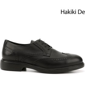 Resim Gönderi R Erkek Siyah Bağcıklı Hakiki Deri Klasik Oxford Ayakkabı Ddma80442167 Siyah 