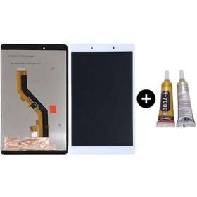 Resim Samsung Galaxy Tab A8 Sm-t290 Uyumlu A Kalite Dokunmatik Set Beyaz + B7000 
