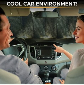 Resim Ankaflex Araba Buz Kar Güneş Koruyucu Örtü Oto Araç Kar Buz Önleyici Ön Cam Koruyucu Güneşlik Branda Uyumlu 