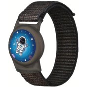 Resim Chuangyinshop Astronaut Desenli Airtag Kılıfı Sevimli Apple Gps Takip Bileklik Kayıp Önleyici 