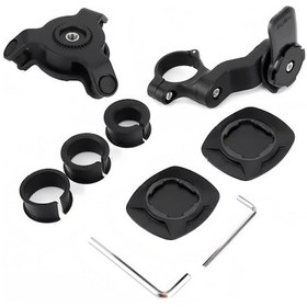 Resim Dianziye Motosiklet Bisiklet Telefon Tutucu Siyah 360 Derece Döner, Şok Emici Ve Çift Kilitleme Sistemi İle Dayanıklı Plastik 143a Modeli 