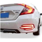 Resim Honda Cıvıc Uyumlu Fc5 E Dizayn Arka Sis 2016-2021 