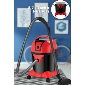 Resim Goldmaster Süperturbo 1200 Watt Islak Kuru 8.7 Litre Toz Torbalı Elektrikli Süpürge 