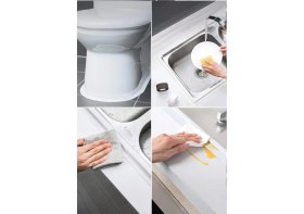 Resim Oskar Fırça Banyo Mutfak Lavabo Su Geçirmez Kenar Bant 