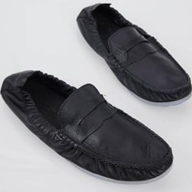 Resim Tonny Black Arkası Lastikli Rahat Kalıp Hakiki Deri Loafer, TBV10 