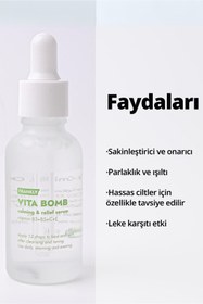 Resim Frankly Vitamin B3 B5 C ve E İçeren Parlaklık Sağlayan Leke Karşıtı Onarıcı Vita Bomb Serum 30ml 