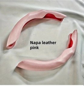 Resim Dashanshop Tesla Model 3/y Ultra İnce Ter Emici Nappa Pu Deri Direksiyon Kılıfı Pembe Pembe 