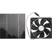 Resim 20W Güneş Egzoz Fanı Hava Exprector 6 Inç Mini Ventilatör Köpek Tavuk Evi Serası Rv Için Powered Fan Rv (Yurt Dışından) 