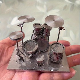 Resim 3D Metal Puzzle Minyatür Davul Seti Model Süsü - DIY Minyatür Fotoğrafçılık Aksesuarları/Oturma Odası Dekoru - Mevsimlik Dekorasyon, Koleksiyonluk Binalar & Aksesuarlar, Sanatsal Sergileme, Detaylı Tasarım, El Yapımı, Rezine Aksesuar, Dekoratif Parça, El Sanatları Tutkunları İçin, Cadılar Bayramı, Noel 