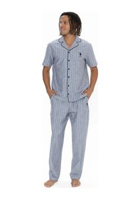 Resim U.S. Polo Assn. U.s Polo Assn. 18913 Erkek Kısa Kollu Gömlek Pijama Takımı-lacivert Lacivert 