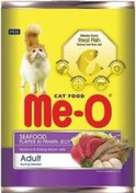 Resim Me-O Deniz Lezzetleri Karides Soslu Yetişkin Kedi Konservesi 400 G 