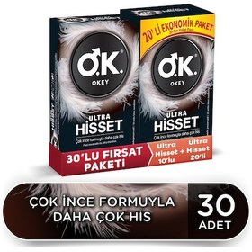 Resim Okey Ultra Hisset Prezervatif 30'lu 