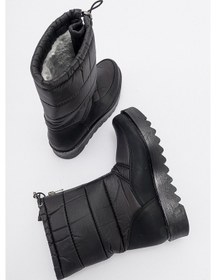 Resim Luvishoes Vay Siyah Fermuarlı Kadın Kar Botu Siyah 