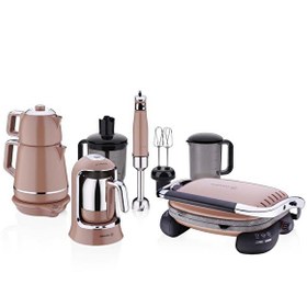 Resim Korkmaz A1850 Mocha 15 Parça Elektro Set 