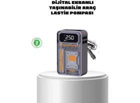 Resim Shopwave Taşınabilir Kablosuz Hava Pompası – 150 Psı Güçlü Basınç ve 6000MAH Şarjlı 