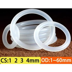 Resim Od 14mm Cs 3mm 30pcs-5 50pcs Vmq O Ring Conta Contası Cs 1 2 3mm Od 3 60mm Silikon Kauçuk Yalıtımlı Su Geçirmez Yıkayıcı Yuvarlak Şekil Beyaz Nontoxi 
