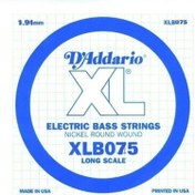 Resim D'addario XLB075 Nickel Wound Long Scale Tek Bas Gitar Teli (.075) 
