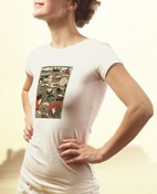 Resim Renkli Süsleme Kadın Tişört 