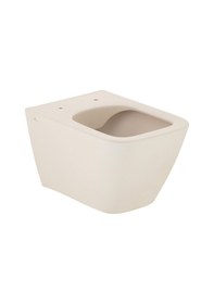 Resim Saturn Kanalsız Asma Klozet, Seramiksan Durplast Yavaş Kapak Cappuccıno 