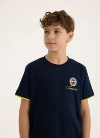 Resim House Of Clubs - Fenerbahçe Everyday Büyük Çocuk T-shirt Lacivert - Sarı 