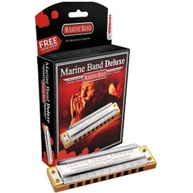 Resim Hohner Marine Band Deluxe Mızıka (La Bemol Majör) 