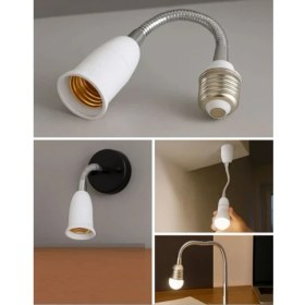 Resim Vwin E27 Lamba - Duy Uzatma 20 cm Metal Esnek Bükülebilir 360 Derece 