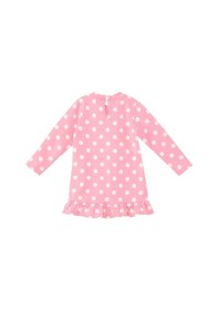 Resim Denokids Ayıcık Kız Bebek Puantiyeli Pembe Elbise Çok Renkli 