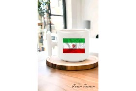 Resim Tanem Milli Bayrak Detaylı T Kulp Kahve Kupası, Milli Renkler, Vatansever, Ulusal Kimlik, Milliyetçi Kupa 