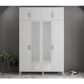 Resim Açelya Portmanto Vestiyer Beyaz M8- 180 cm 