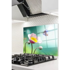 Resim Cam Ocak Arkası Koruyucu Ankastre Arkası Koruyucu | Kelebek 