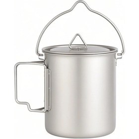 Resim Symbee Tomshoo 750ml Safaride Titanium Çaydanlık - Hafif Ve Dayanıklı Gümüş 