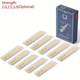 Resim Başlangıç için ideal olan 10 adet Alto Saksafon Kamışı - Profesyonel Kalite 2.0/2.5/3.0 - Saks Aksesuarları 