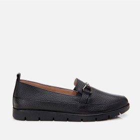 Resim Hotiç Hakiki Deri Siyah Kadın Tokalı Loafer 01ayh306720a100 Siyah-black Siyah 