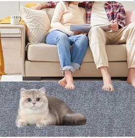 Resim 200 Cm X 40 Cm Kedi Tırmalama Matı, Mobilya Koruyucu 