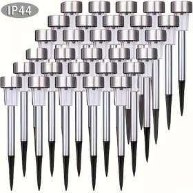 Resim 10 adet Dış Mekan Güneş Manzara Çim Işığı ve Gölge Işıkları, Paslanmaz Çelik LED Çubuk Işıklar, Güneş Bahçe Işığı, Bahçe Işığı, Patika, Patio, Çim, Yürüyüş Yolu, Güverte ve Giriş Yolu Işığı, Yılbaşı Hediyesi 
