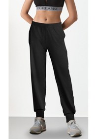 Resim Kadın Siyah Jogger Eşofman Altı C4t3n4o4 001 