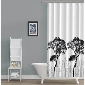 Resim Tropik Banyo Duş Perdesi 3391 Tek Kanat 180X200CM 